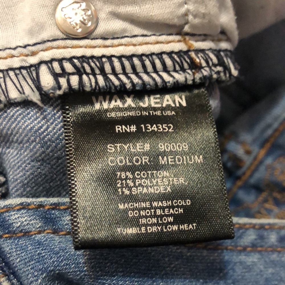 Wax Jeans bib overalls size med - Picture 10 of 12
